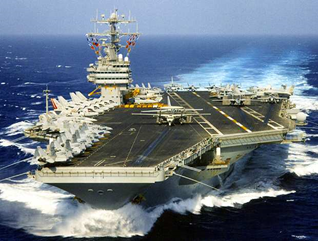 Le porte avions Nimitz