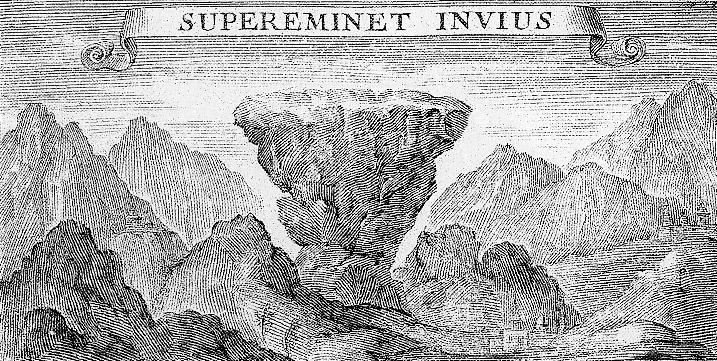 Le Mont Aiguille, d’après une gravure de 1525